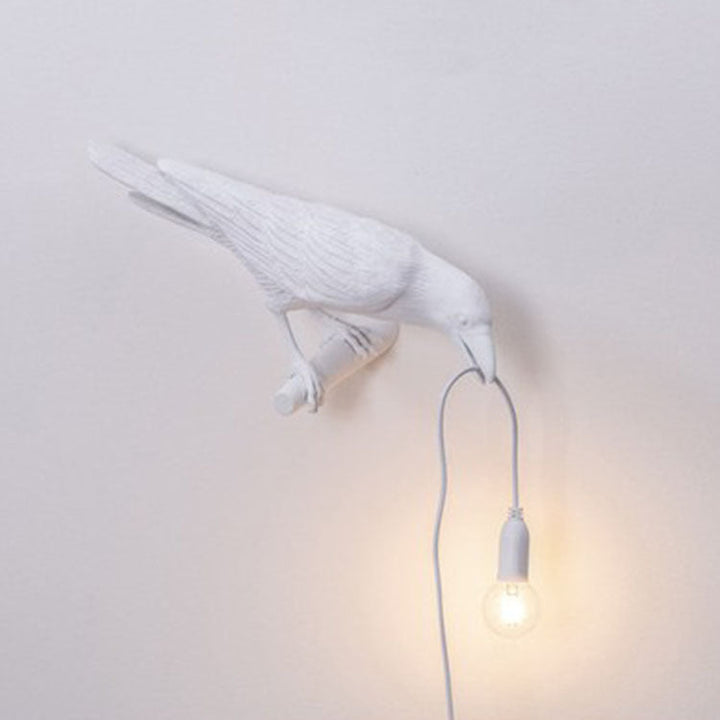 Auspicious bird table lamp personalized creative bedroom bedside animal shape bird resin wall lamp decoration | Kalsten