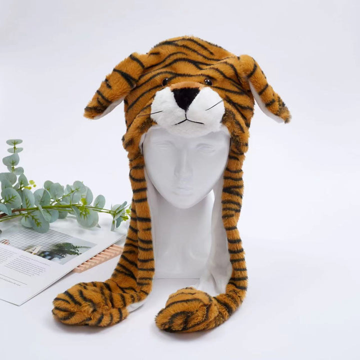 Kalsten 丨 Women's Cute Fluffy Plush Hat Movable Ears