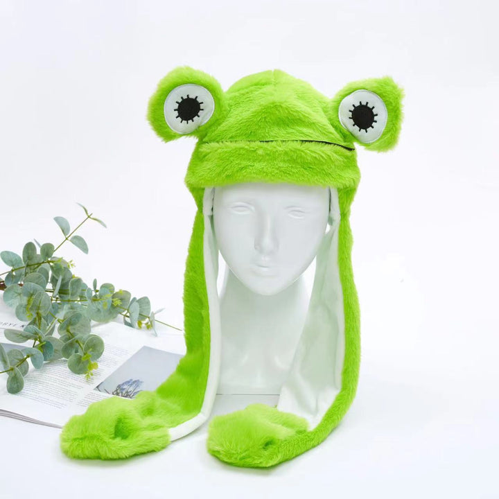 Kalsten 丨 Women's Cute Fluffy Plush Hat Movable Ears