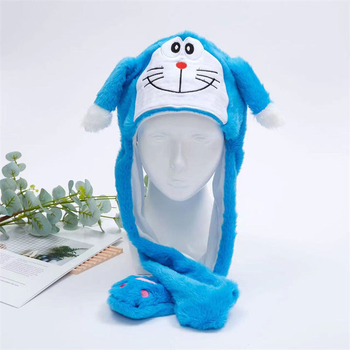 Kalsten 丨 Women's Cute Fluffy Plush Hat Movable Ears