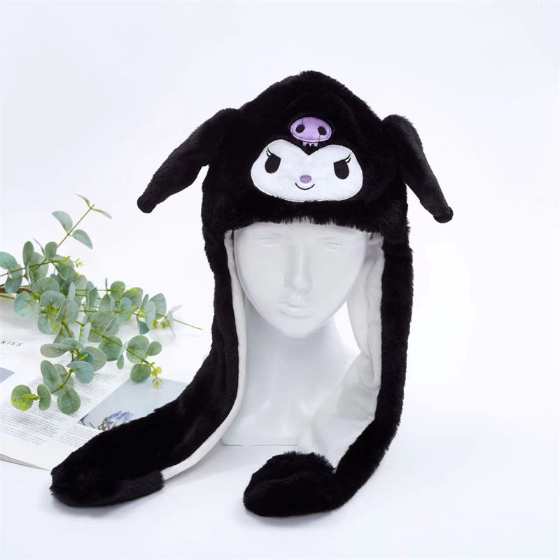Kalsten 丨 Women's Cute Fluffy Plush Hat Movable Ears