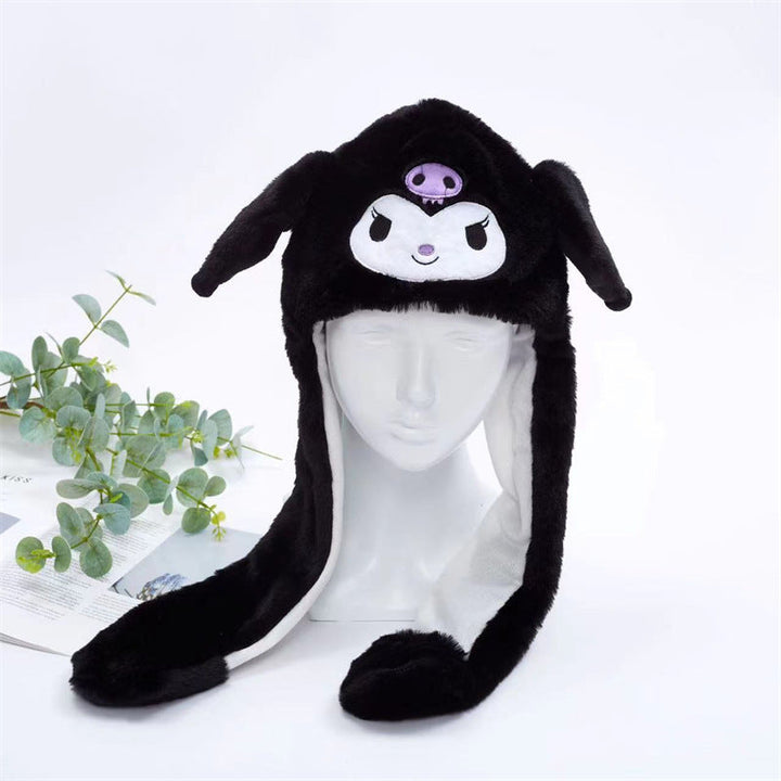Kalsten 丨 Women's Cute Fluffy Plush Hat Movable Ears