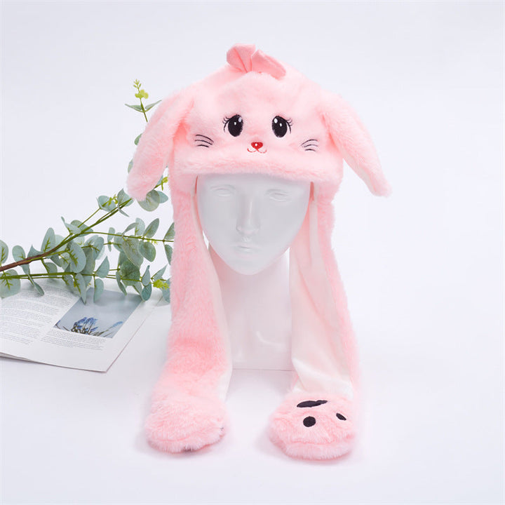 Kalsten 丨 Women's Cute Fluffy Plush Hat Movable Ears
