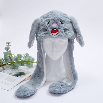 BowLift 丨 Women's Cute Fluffy Plush Hat Movable Ears