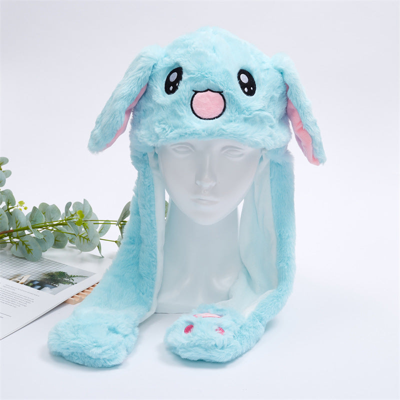 Kalsten 丨 Women's Cute Fluffy Plush Hat Movable Ears