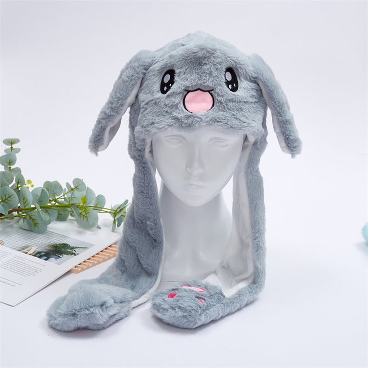 Kalsten 丨 Women's Cute Fluffy Plush Hat Movable Ears