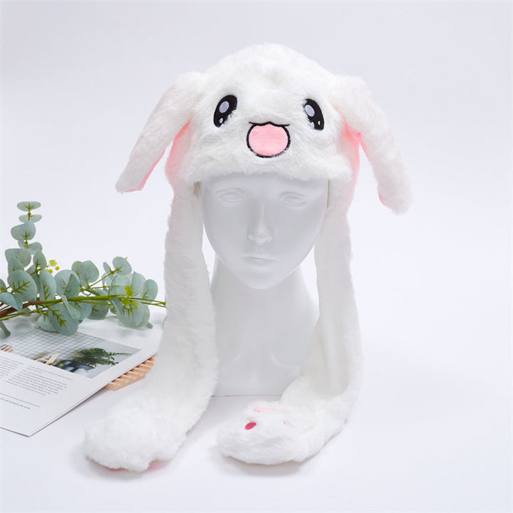 Kalsten 丨 Women's Cute Fluffy Plush Hat Movable Ears
