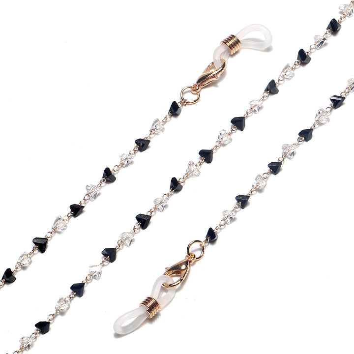 Fashionable Heart-Shaped Beaded Eyewear Chain Kalsten