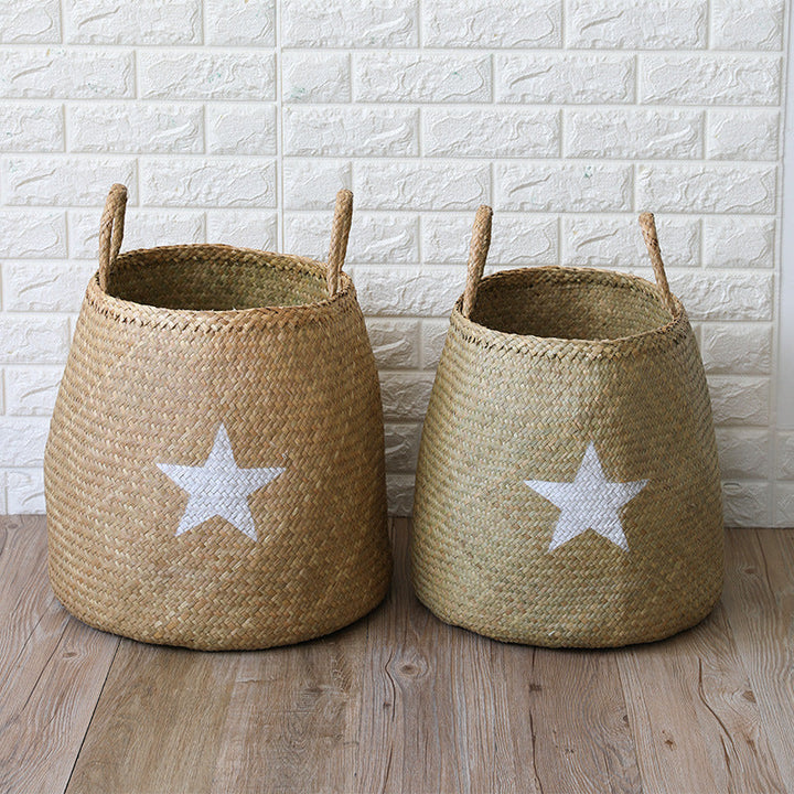 Decorative Natural Wicker Storage Basket Kalsten