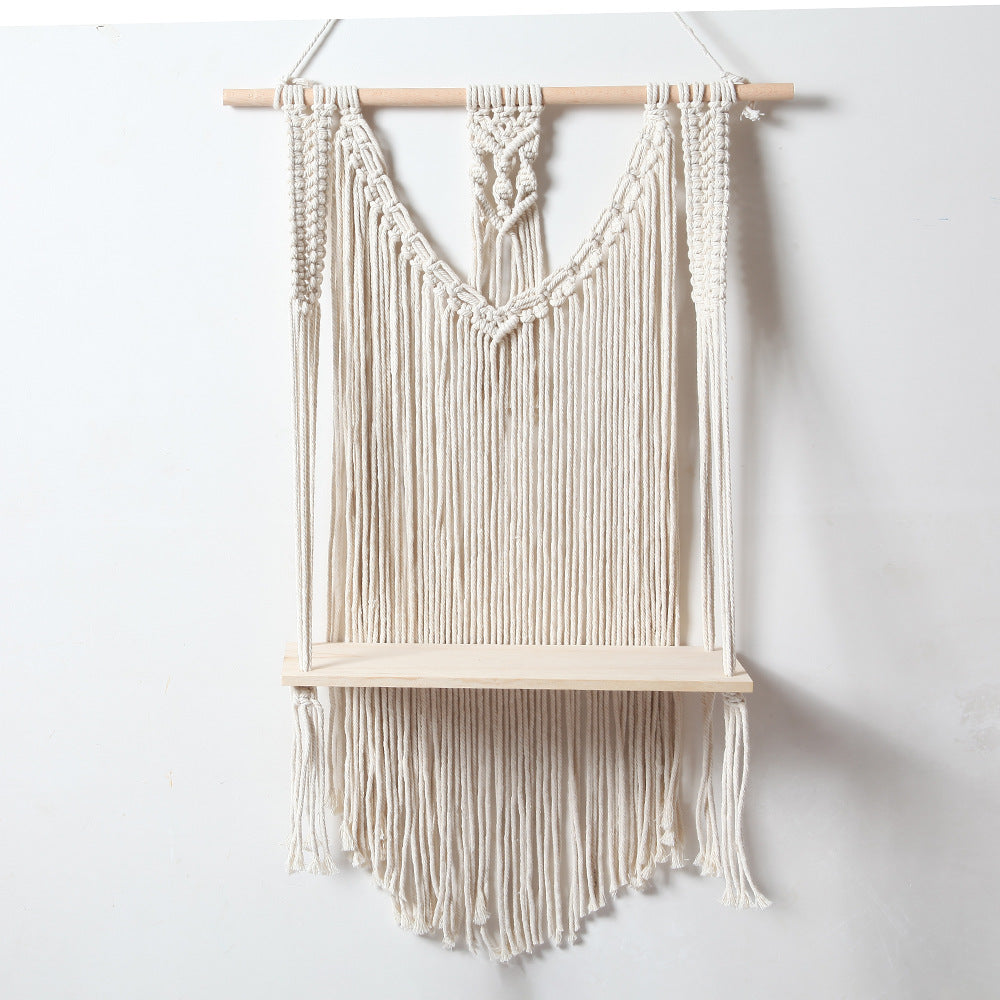 Wall-Mounted Macramé Shelf Acalora