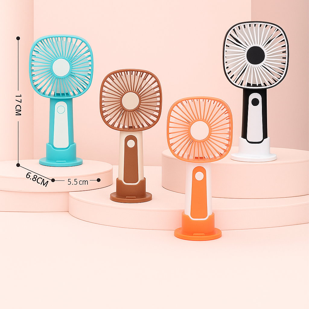 Mini Handheld Fan – 3-Speed USB Rechargeable | Kalsten