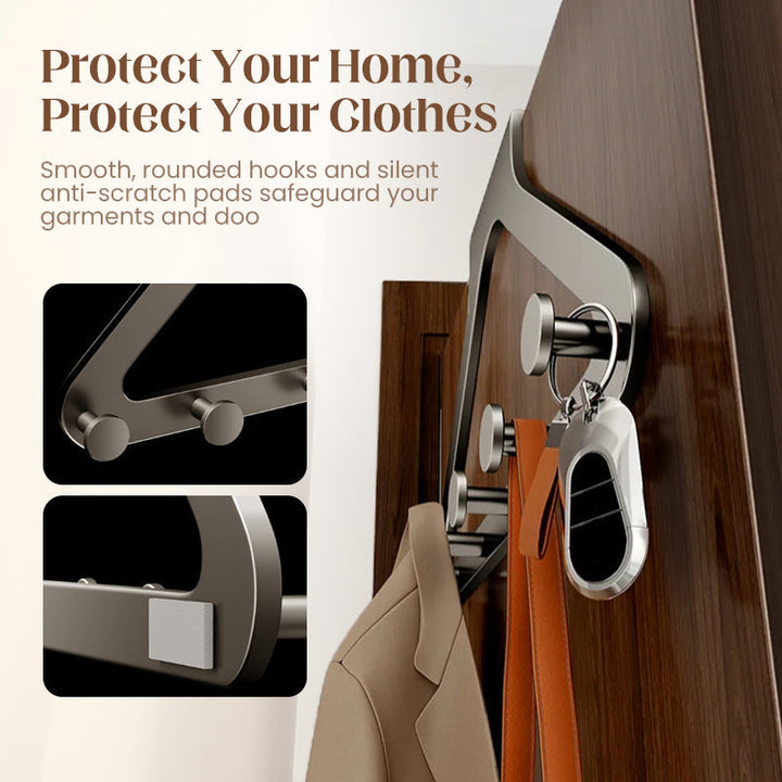 ClariHold Door Hook Rack — More space and organization, completely without drilling stress or door damage | Kalsten