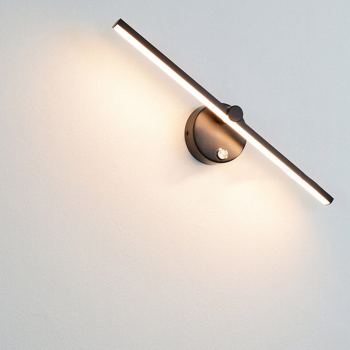 Nordic Minimalist Aluminium Long Bar Switch LED Mirror Wall Light Lamp | Kalsten