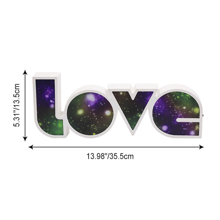 Modern Art Deco waterproof PS LOVE letters LED table lamp for the bedroom | Kalsten