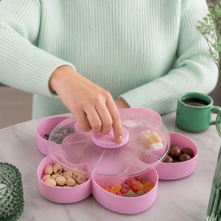 ServeSpin rotating tray with compartments | Kalsten