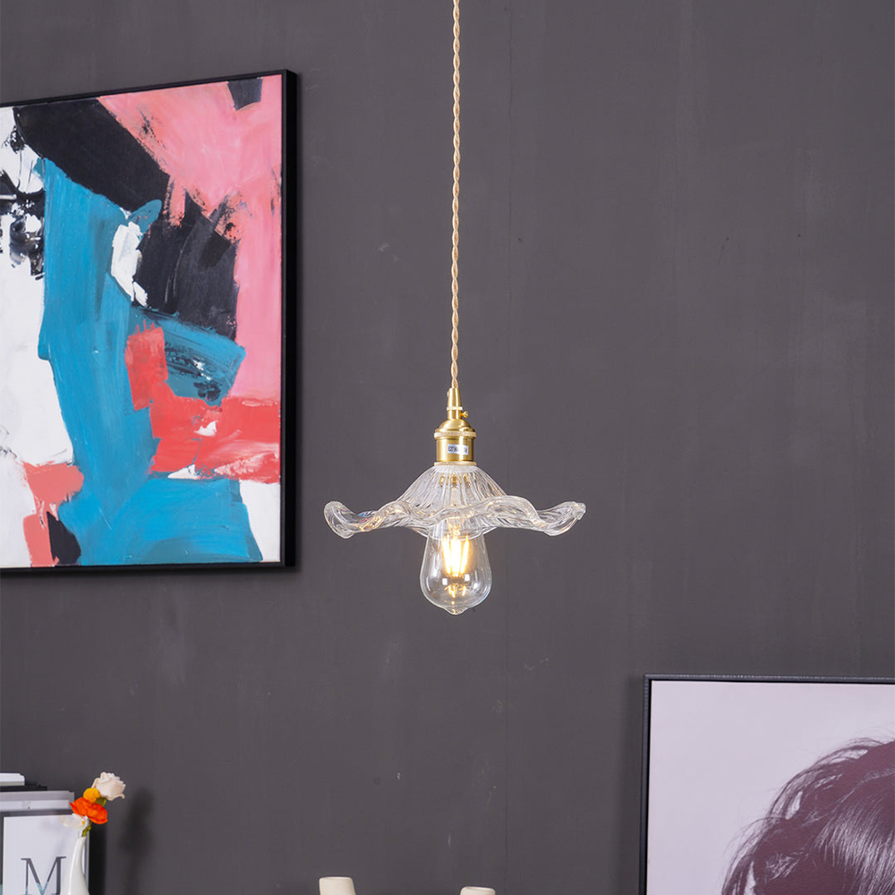 Trendy Hibiscus Flower Pendant Lamp - FlowerLite | Kalsten