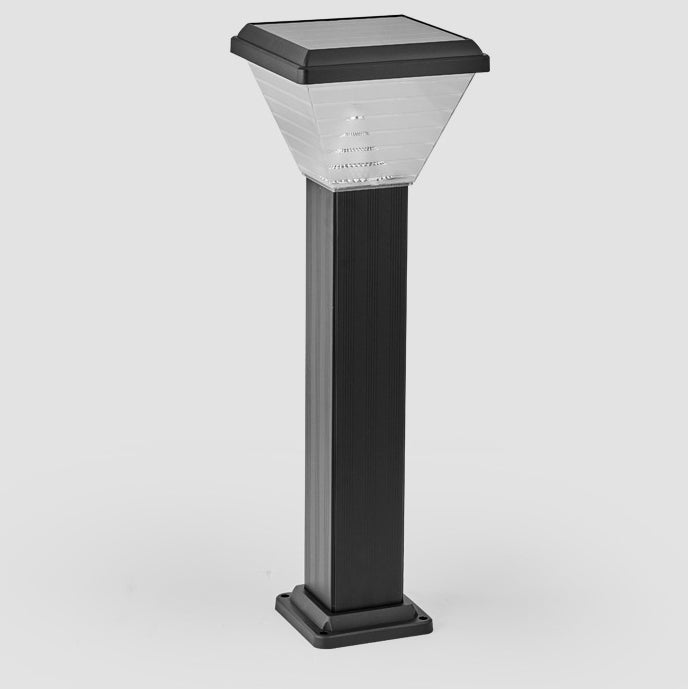 Modern Minimalist Square Cylinder Solar Waterproof ABS PC LED Outdoor Light For Garden | Kalsten
