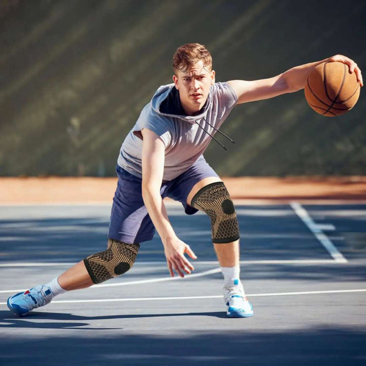CopperFlex Knee Compression Sleeve | for Pain Relief - Support - Mobility - perfect for Athletes, Arthritis, Seniors, and Injury Recovery Kalsten