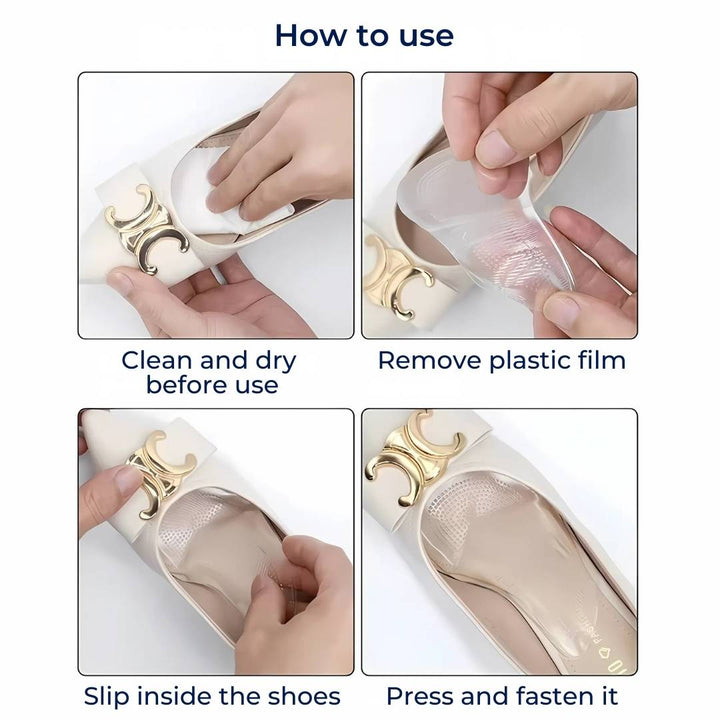 ComfortStep Gel Arch Support Insoles | Relieve Foot Pain - Reduce Fatigue - Improve Posture - Shock Absorbing Insoles Kalsten