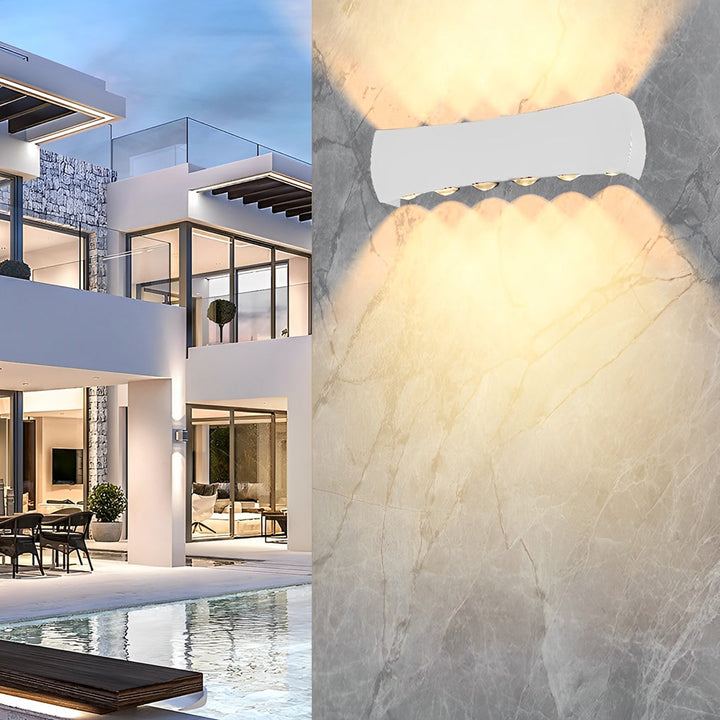 Outdoor Up Down Light LED Waterproof Exterior Aluminum Wall Lights | Kalsten