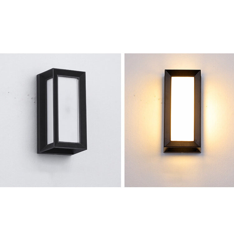 Modern Creative Geometry Aluminum Outdoor Waterproof LED Wall Sconce Lamp | Kalsten