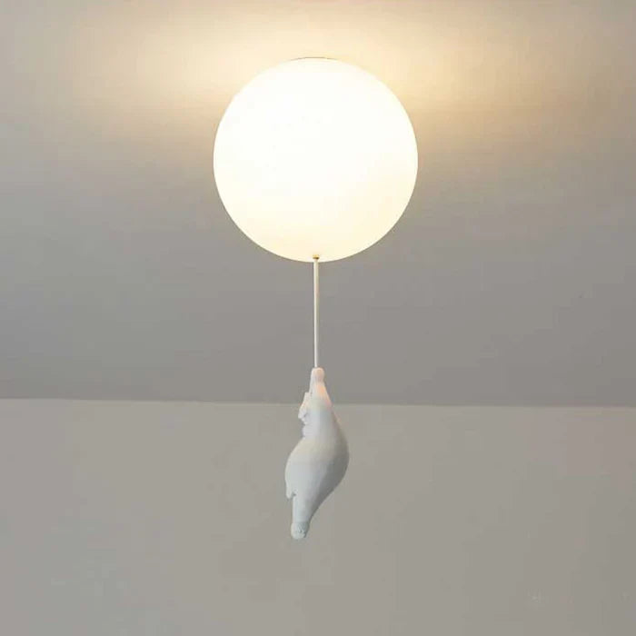 Children's Ceiling Lamp with Bear and Balloon - CloudBear | Kalsten