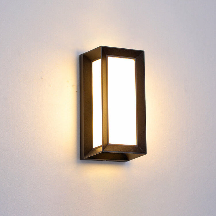 Modern Creative Geometry Aluminum Outdoor Waterproof LED Wall Sconce Lamp | Kalsten