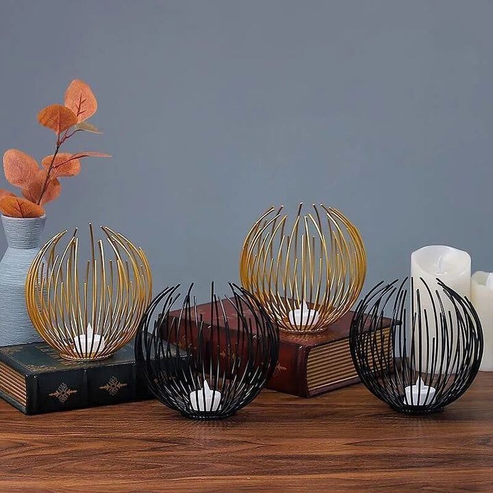 OrbGlo - Metallic Elegance - Ball Tea Light Holder - Chic Atmosphere | Kalsten