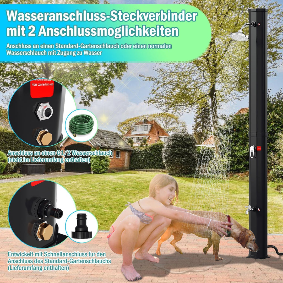 Solar shower 35L garden shower incl. protective cover | Kalsten