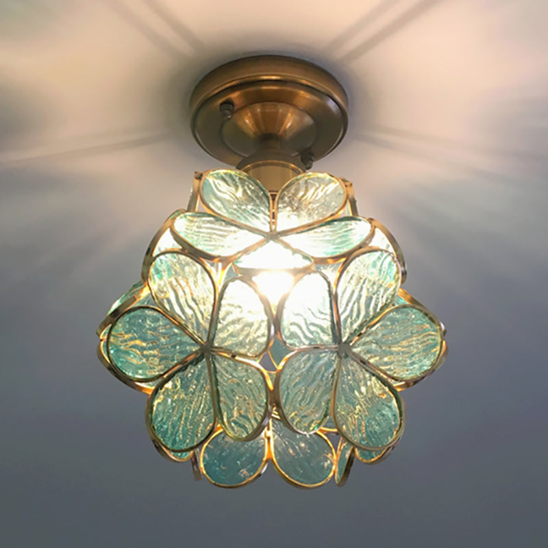 FloralGlow Retro Ceiling Light - Retro Tiffany Ceiling Light for a Enchanting Interior Kalsten