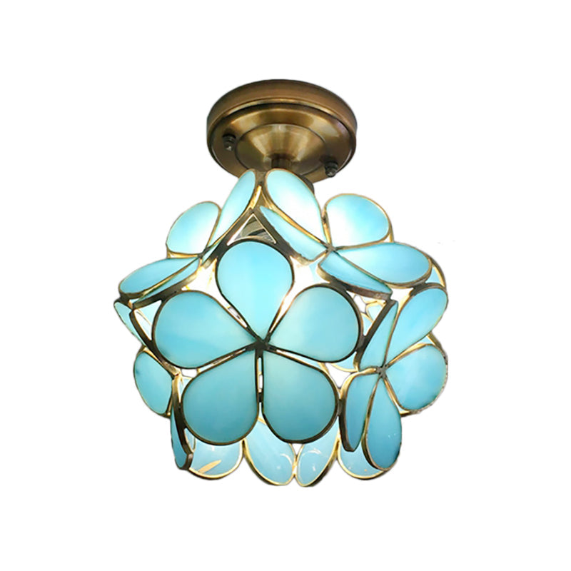 FloralGlow Retro Ceiling Light - Retro Tiffany Ceiling Light for a Enchanting Interior Kalsten