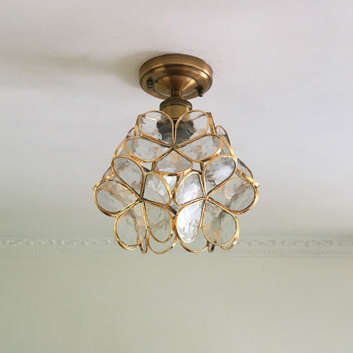 FloralGlow Retro Ceiling Light - Retro Tiffany Ceiling Light for a Enchanting Interior Kalsten