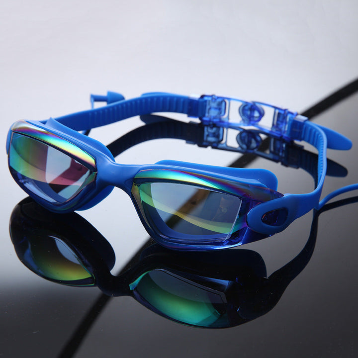 Premium Swim Goggles Set with Adjustable Headband and Protective Cap Kalsten