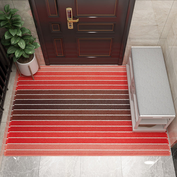 Decorative Striped Outdoor Mat Kalsten