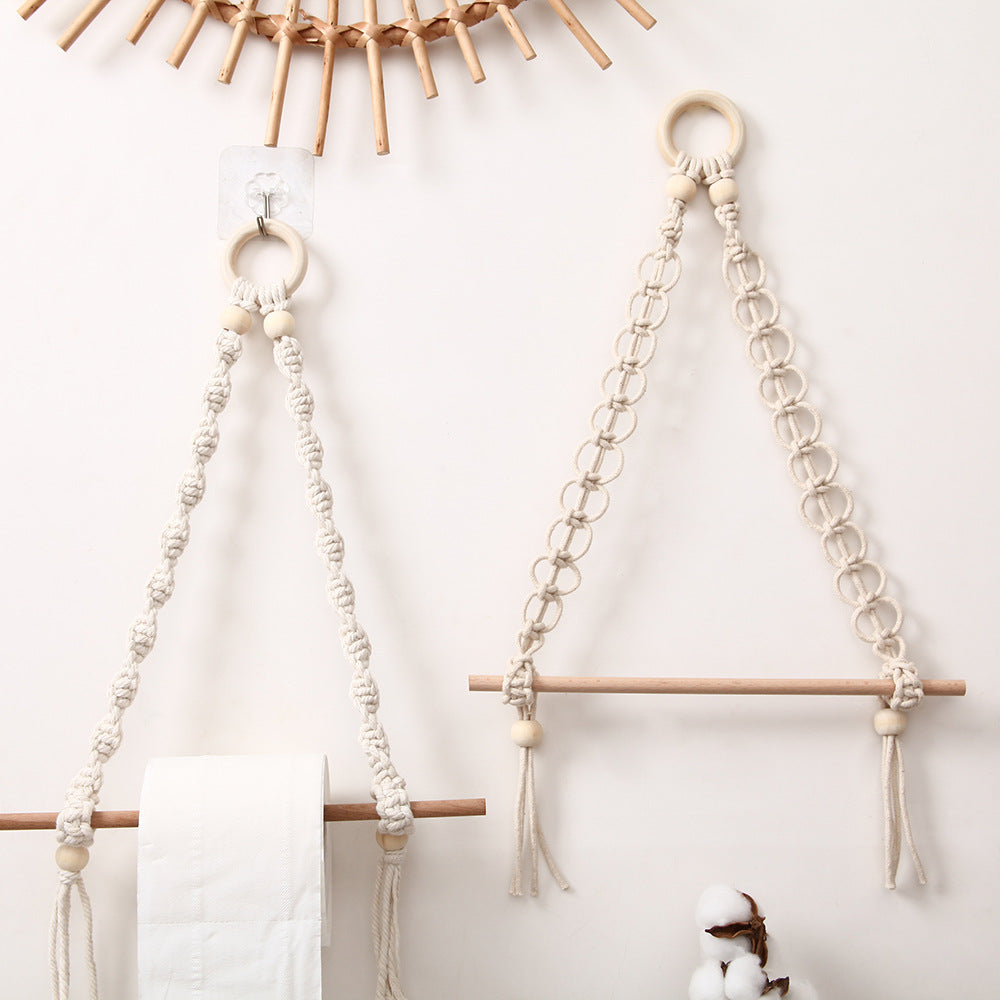 Decorative Macrame Toilet Paper Holder Acalora