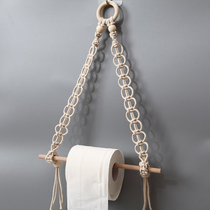 Decorative Macrame Toilet Paper Holder Acalora
