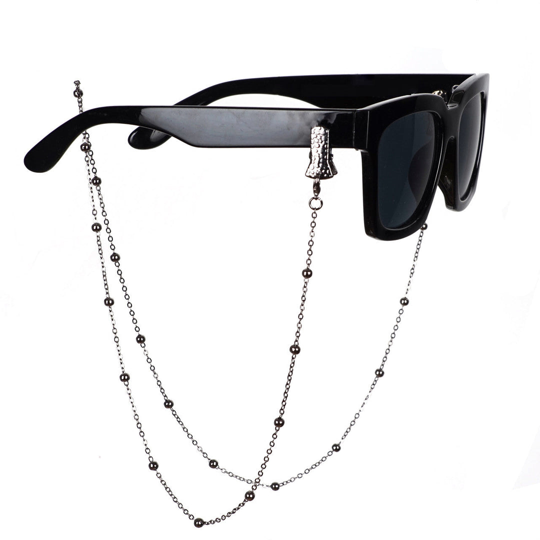 Metallic Crocodile-Clip Eyewear Chain Kalsten
