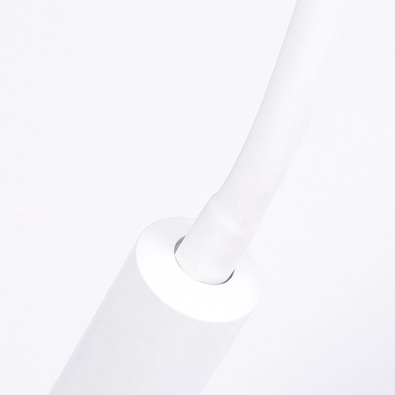 Adjustable Cylinder Reading Wall Light Contemporary Silicone and Metal LED Black/White Sconce Lamp | Kalsten