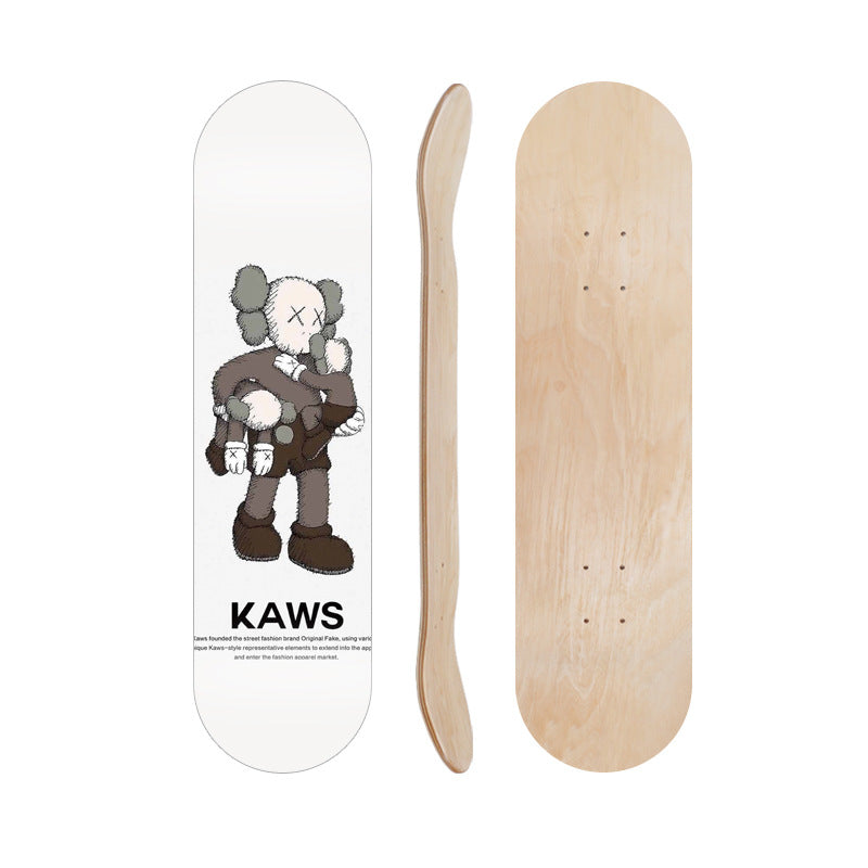 Cartoon-Inspired Skate Deck Kalsten