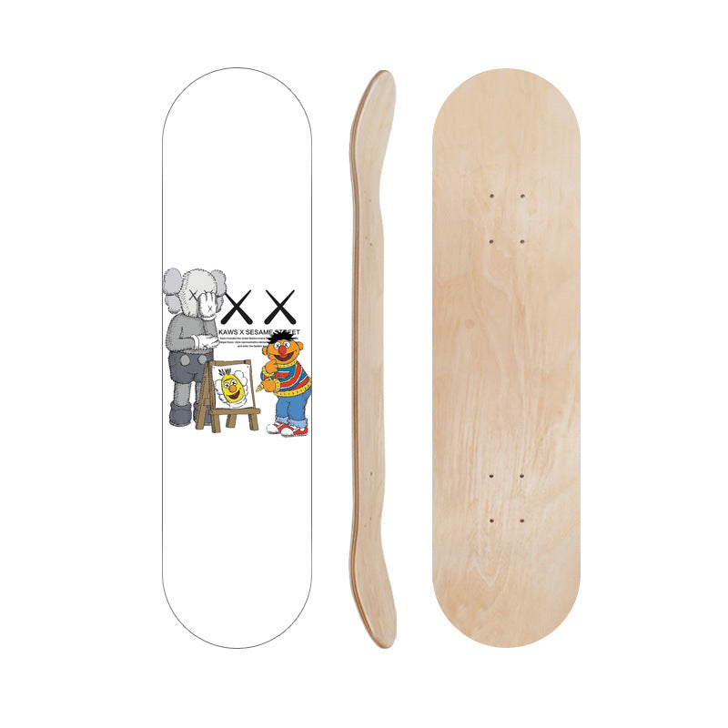 Cartoon-Inspired Skate Deck Kalsten
