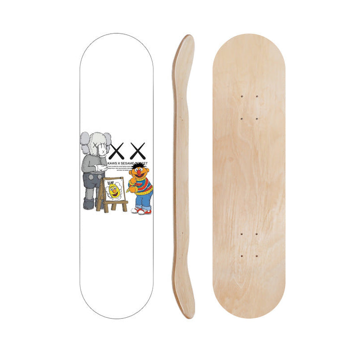 Cartoon-Inspired Skate Deck Kalsten