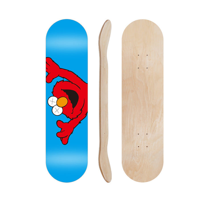 Cartoon-Inspired Skate Deck Kalsten