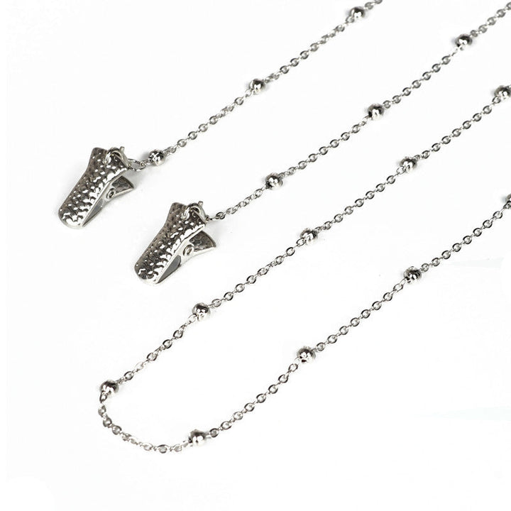 Metallic Crocodile-Clip Eyewear Chain Kalsten