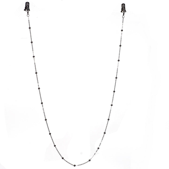 Metallic Crocodile-Clip Eyewear Chain Kalsten