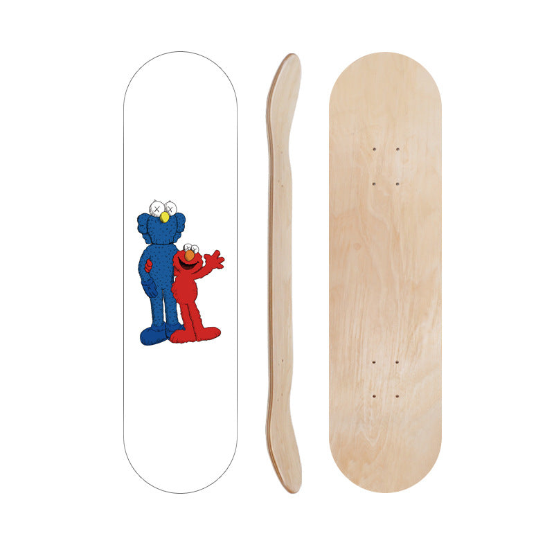 Cartoon-Inspired Skate Deck Kalsten