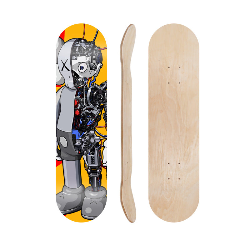 Cartoon-Inspired Skate Deck Kalsten