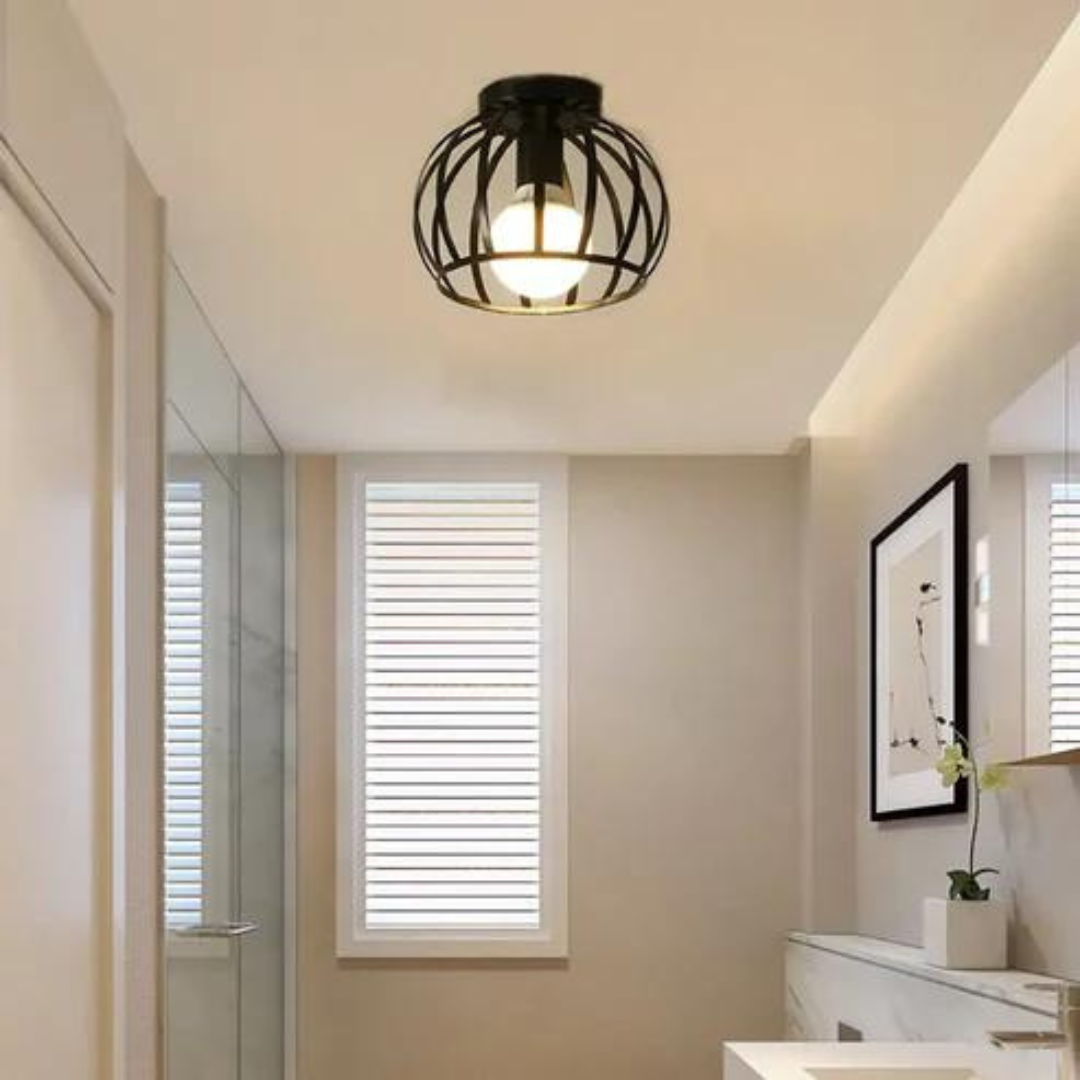 Trendy Industrial Ceiling Lamp with Open Design - ForgeLight | Kalsten