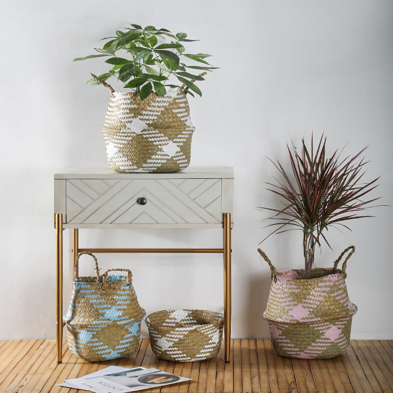 Bohemian Woven Storage Basket Kalsten