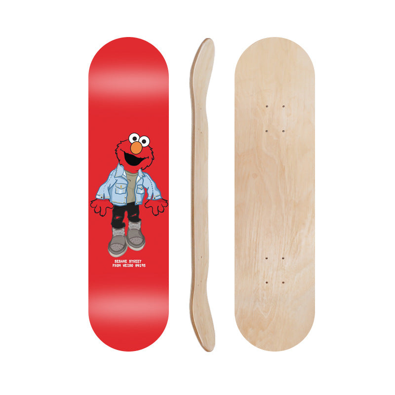 Cartoon-Inspired Skate Deck Kalsten