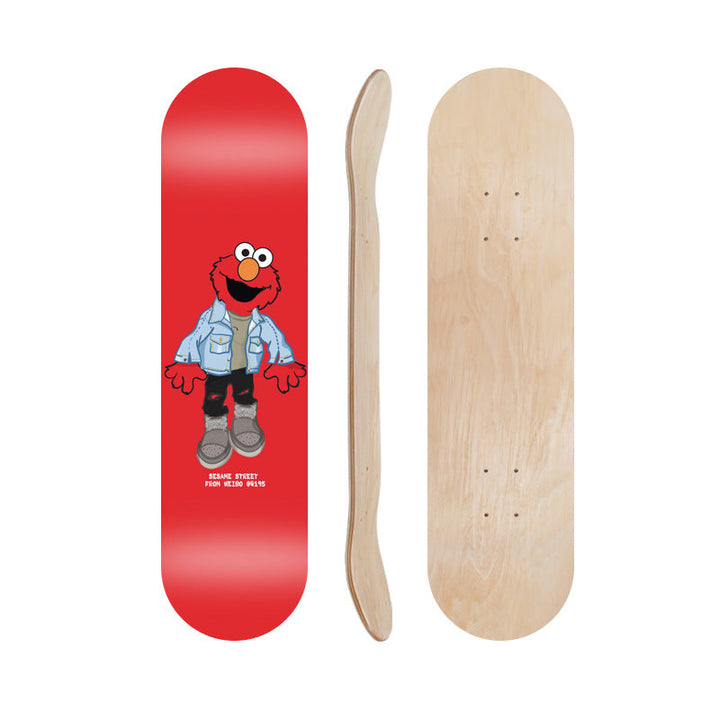 Cartoon-Inspired Skate Deck Kalsten